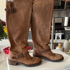 Steve Madden Tan Over the Knee Boots